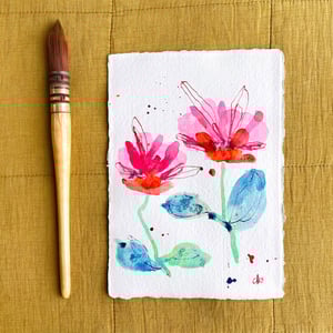 Pink single blomst #2 – produktbillede