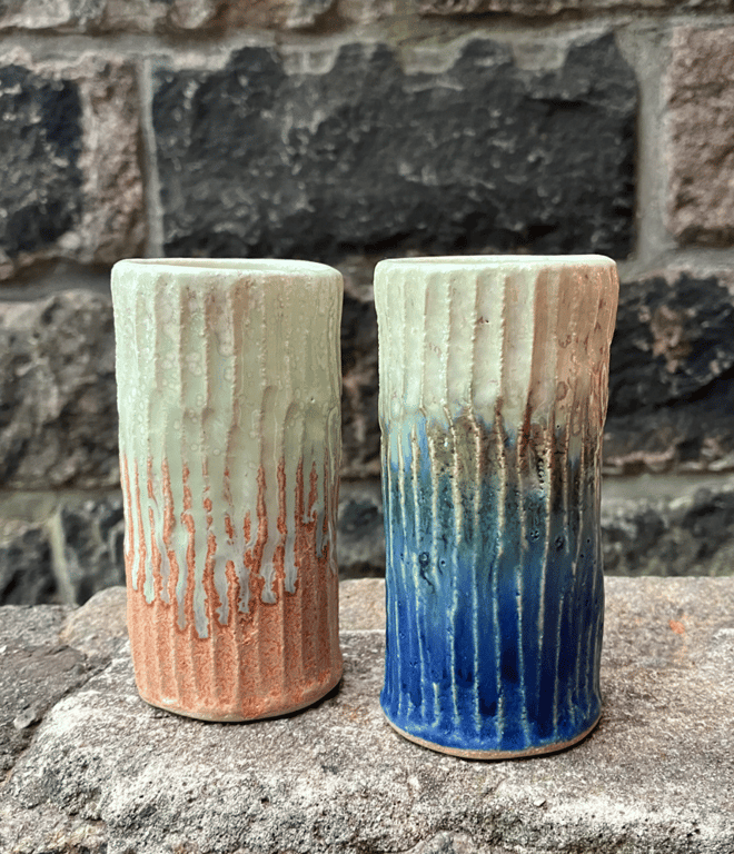 Facetskåret unika vase billede 4