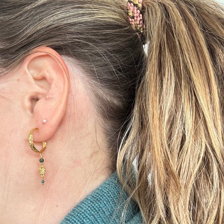 ØRERING MILLE GRØNBLÅ billede 6