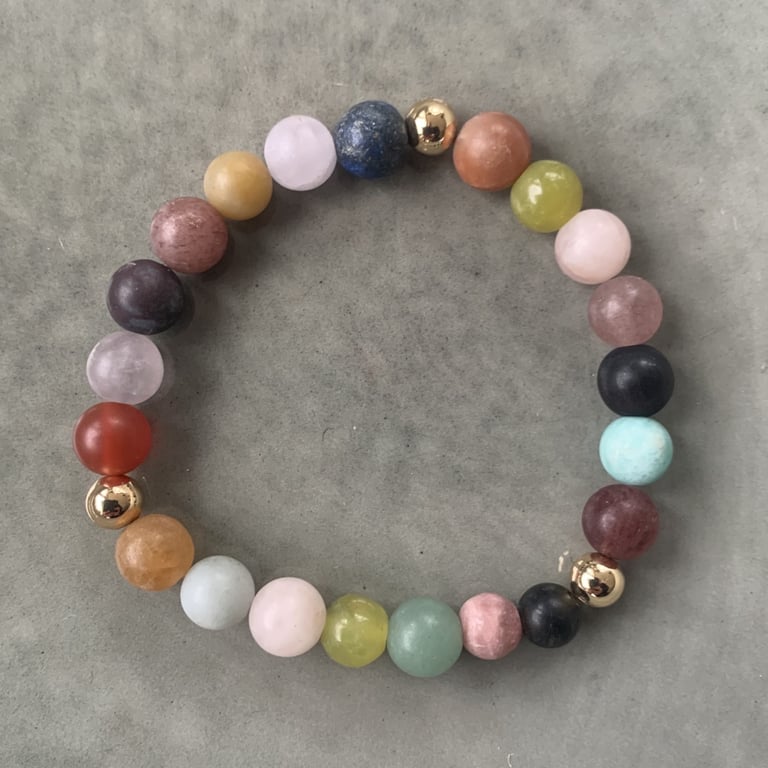 Mix sten armbånd 8mm