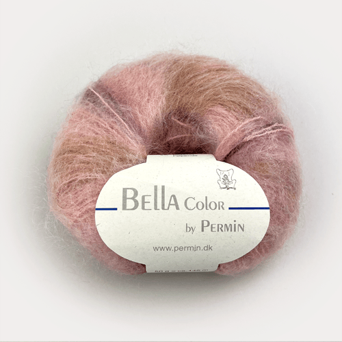 Kit: Florlet raglandbluse på store pinde i Bella color by Permin (3)