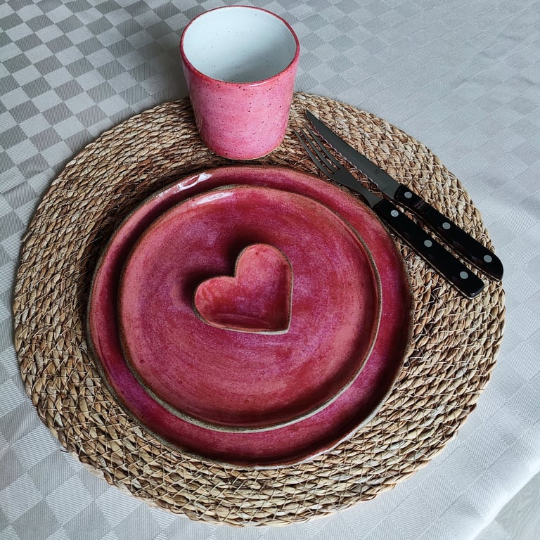 TALLERKEN Ø19 HINDBÆR billede 2