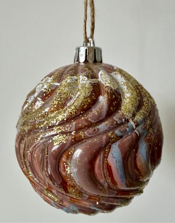 Kunst julekugle 38