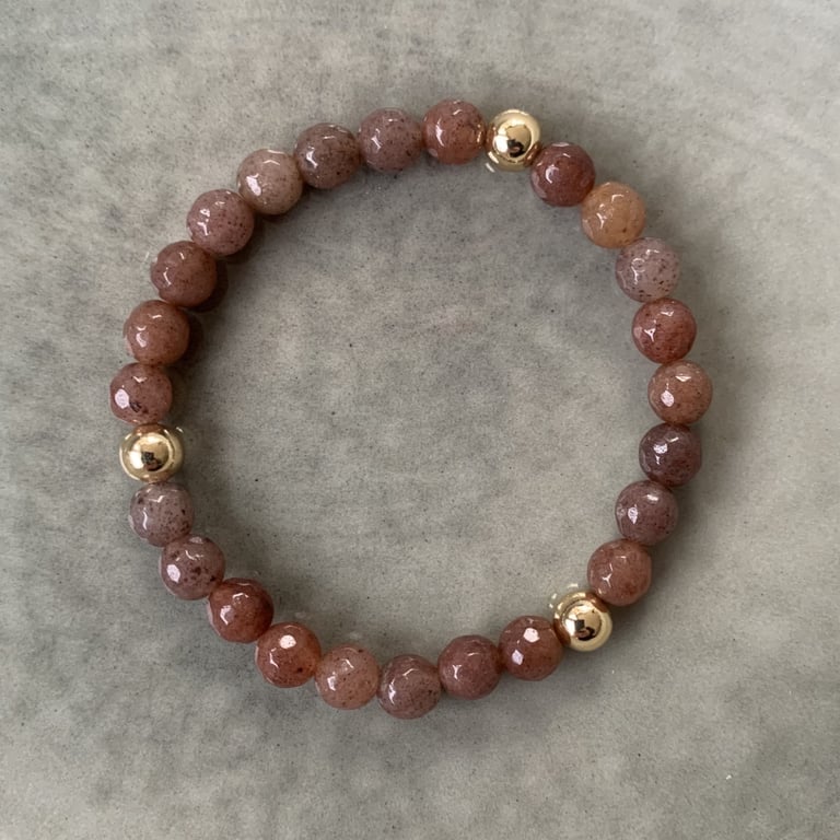 Lilla aventurin armbånd 6mm