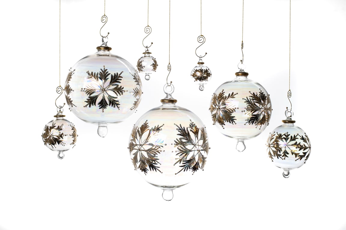 JULEKUGLE DESIGN 1007 KRYSTAL MED GULD ELLER HVIDGULD billede 9