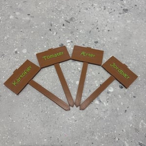 Planteskilte Vers. 2 - Med valgfri tekst. ( 10 stk ) – produktbillede