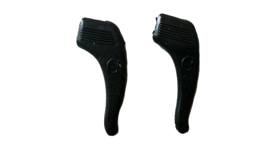 Zwarte silicone brillenhouder (2 stk.)