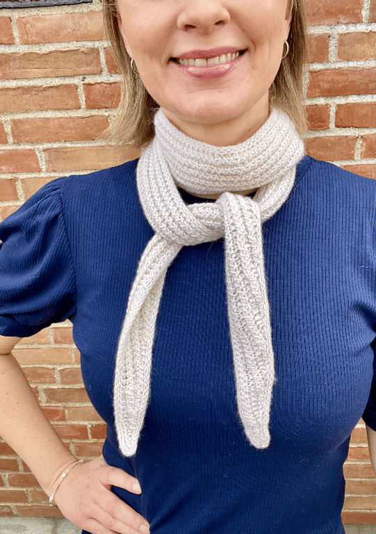Elise Mini-Scarf strikkeopskrift billede 2