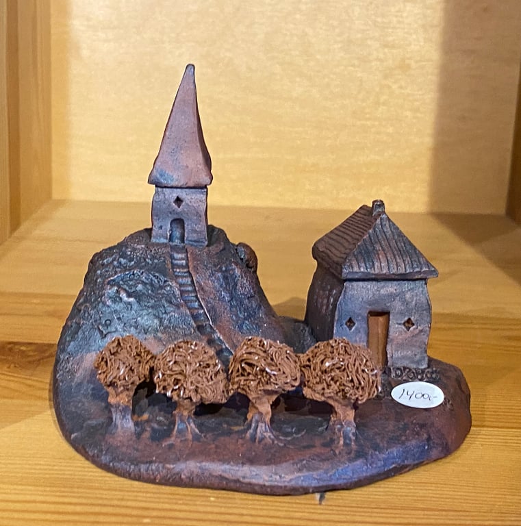 Det lille tårn på toppen med hus