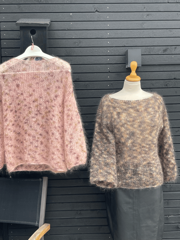 Kit: Michala garnkit - Hurtigstrikket sweater med bådhals