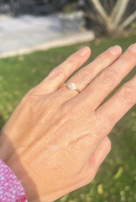 BeYou ring med en Herkimer diamant nr. 8 billede 2