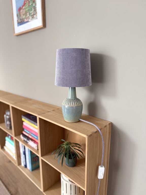 Upcycled vintage bordlampe - Søholm Keramik billede 6