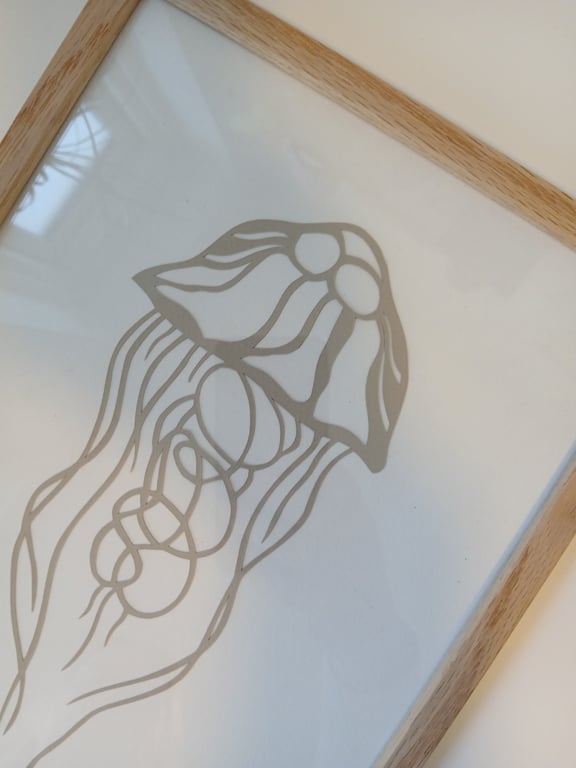 A4 goole nr 99, beigegrå, Indrammet  (3)