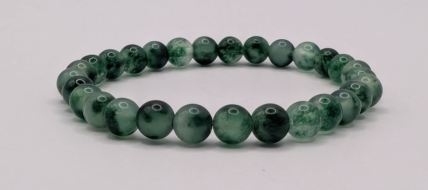 Grøn Jade Armbånd - 6mm