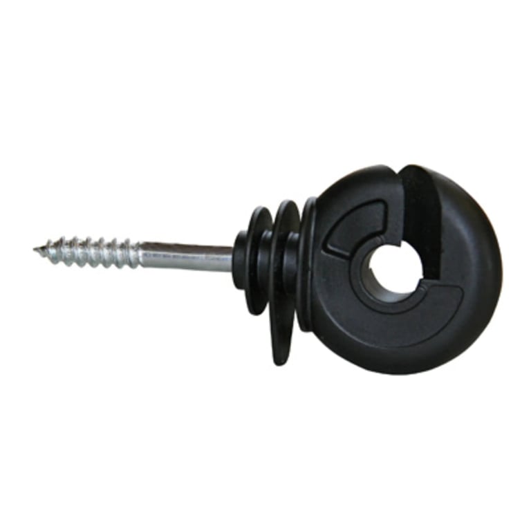 Ringisolator med træskrue 100 stk. i spand med skruebits