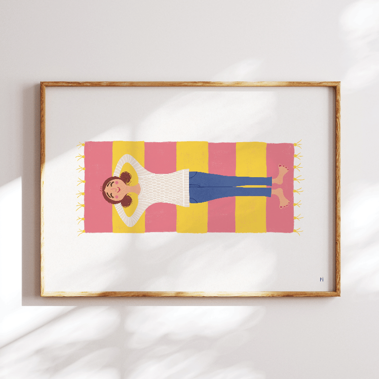 Stribet afslapning – plakat billede 3