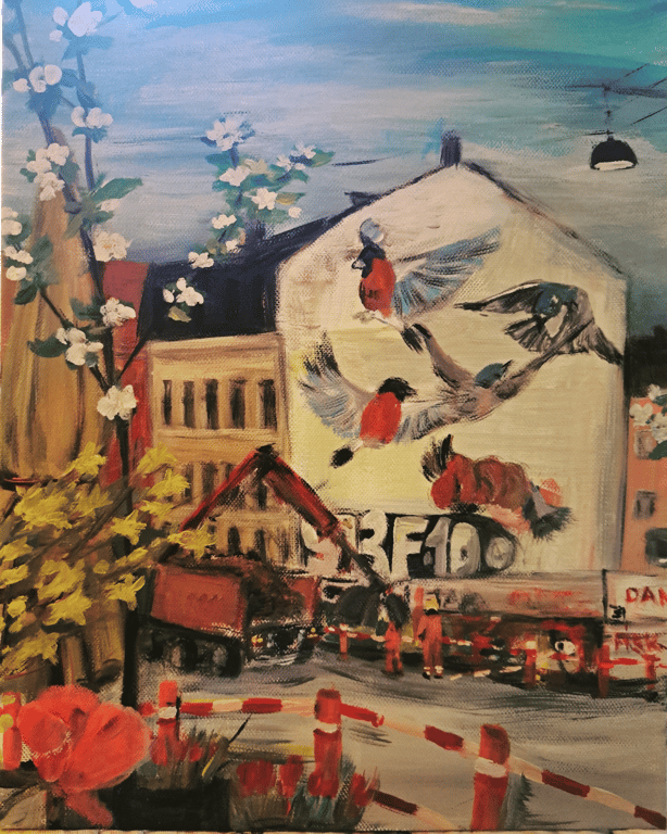 Fugle og blomster på ørnevej 