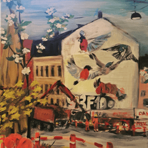 Fugle og blomster på ørnevej  – produktbillede