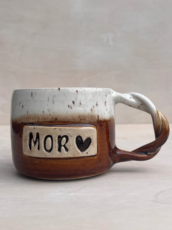 Mor krus. 390 ml. H: 7,5 cm billede 2