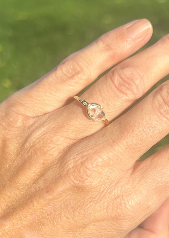 BeYou ring med en Herkimer diamant nr.9 billede 2