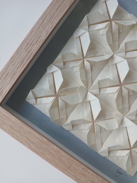 20x20cm, Foldet værk. indrammet  (2)