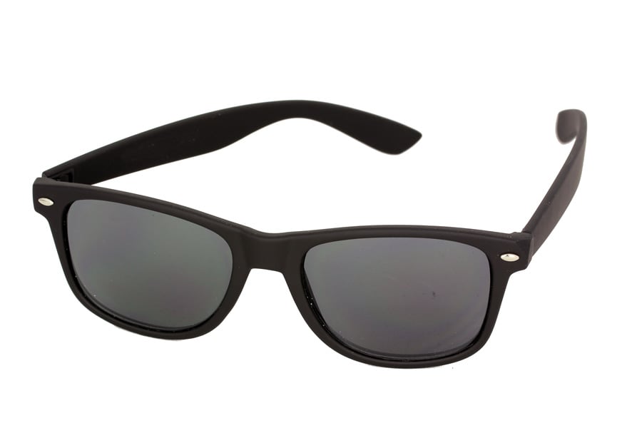 Schwarze Wayfarer mit mattem Gestell