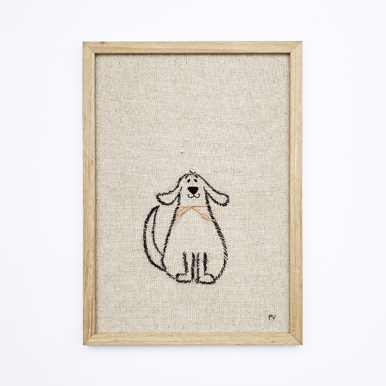 Flyveører – broderi 21 x 30 cm