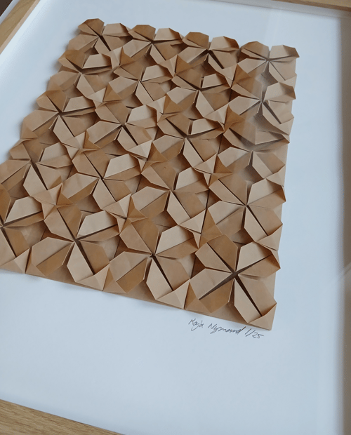 40x50cm Foldet værk, naturbrun (2)