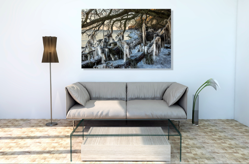 Istapper over Roneklint i Præstø en smuk men kold vinterdag  billede 2