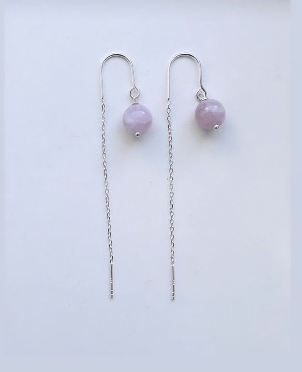 Øreringe med Kunzit