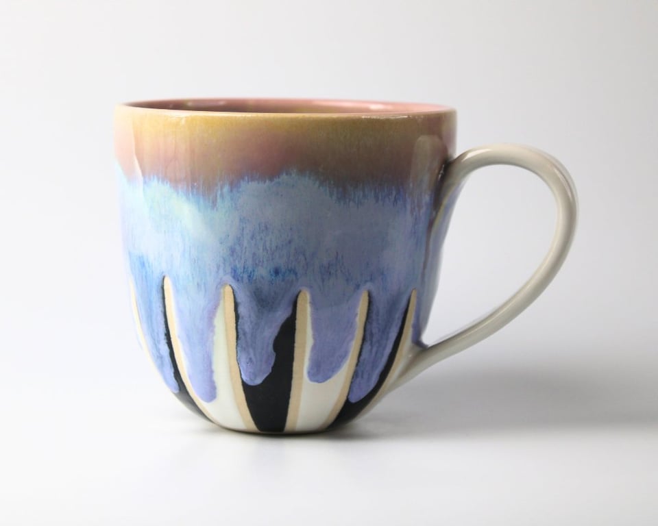 Tivoli kop med hank - lilla nuancer