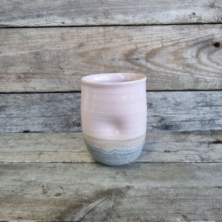 Tryk kop i lyserød glasur