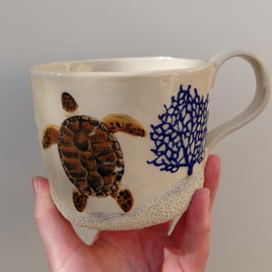 koraler kop, med fisk og Skildpadde  – produktbillede