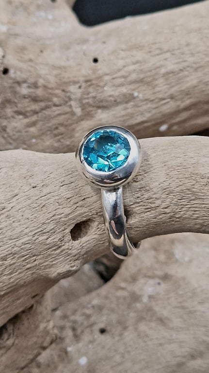 Turkis krystal ring.