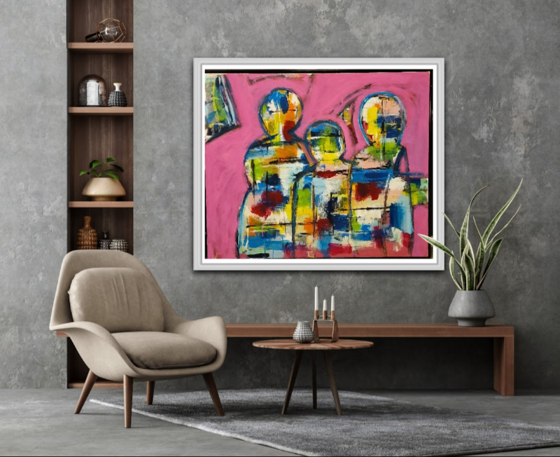 #1133 Maleri 100X120cm SOLD billede 5