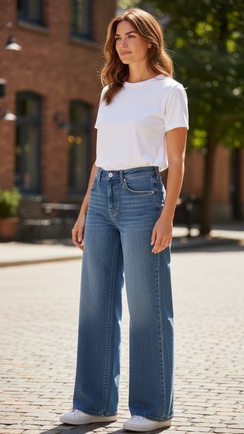 Atena stretch jeans, Light denim blue. Findes i str 38-48. (2)