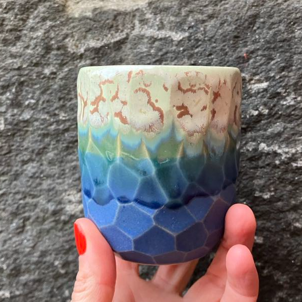 Facetskåret unika kop billede 2