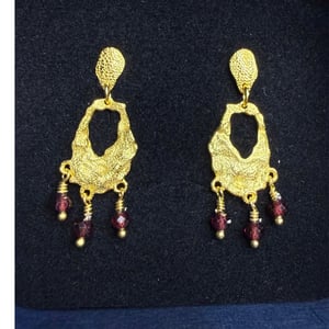 Vega - Øreringe (Forgyldt Sterling Sølv) – produktbillede