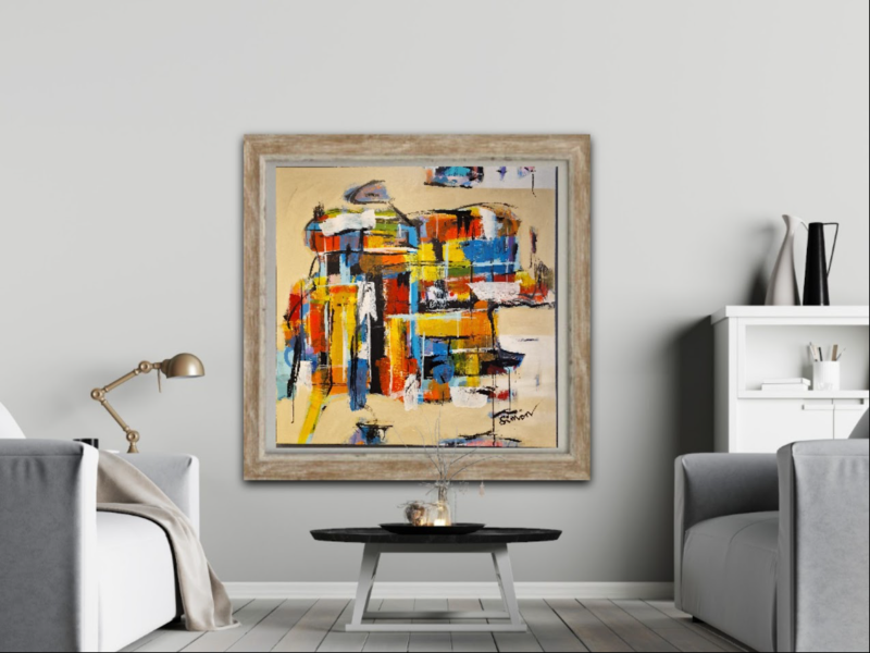 #1129 Maleri 100X100cm  sold