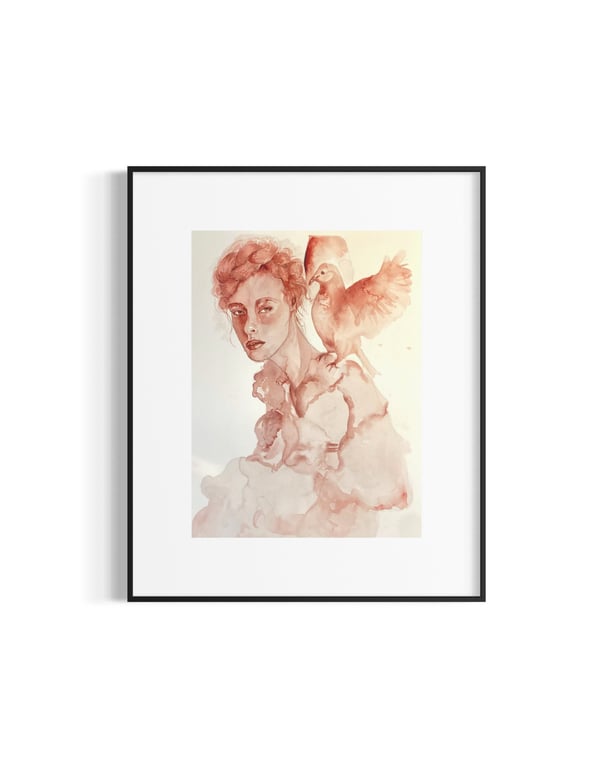 Duen – 41 cm x 31 cm billede 3