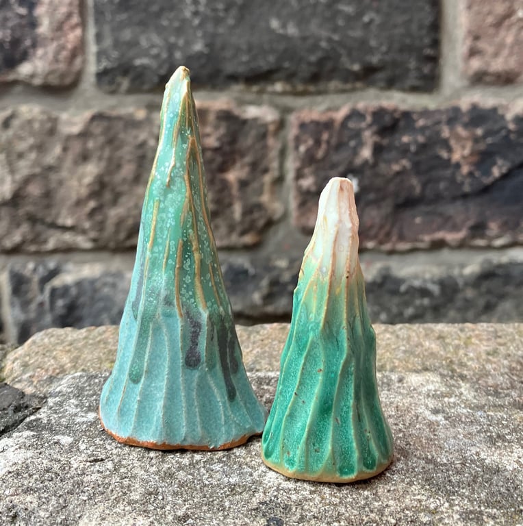 Unika juletræer - sæt med to træer