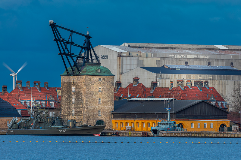 Mastekranen på Nyholm i Københavns havn