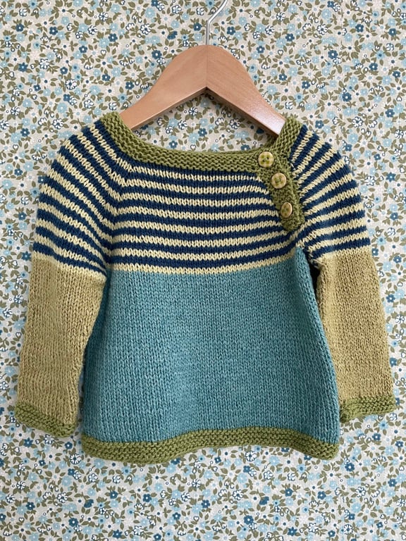 Digital opskrift: Gavstrik Sweater (barn) billede 2