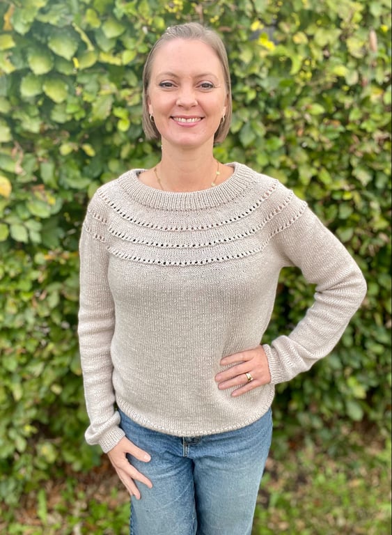 Lærke Sweater strikkeopskrift billede 3