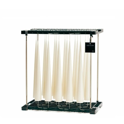 Keglelys, 2 stk 37 cm. Ivory