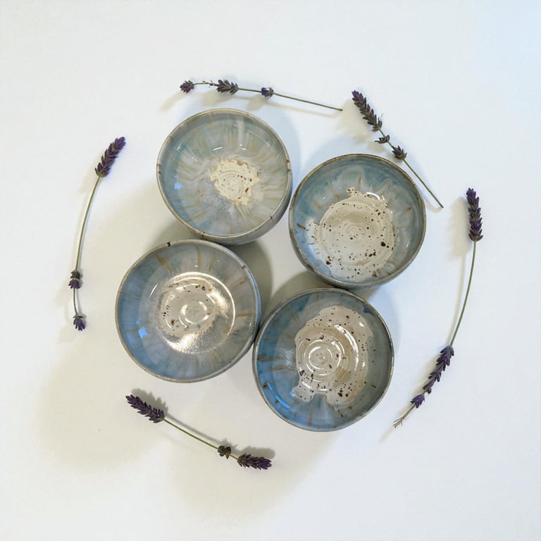 Nordlys – håndlavet morgenmadsskål i porcelænsler