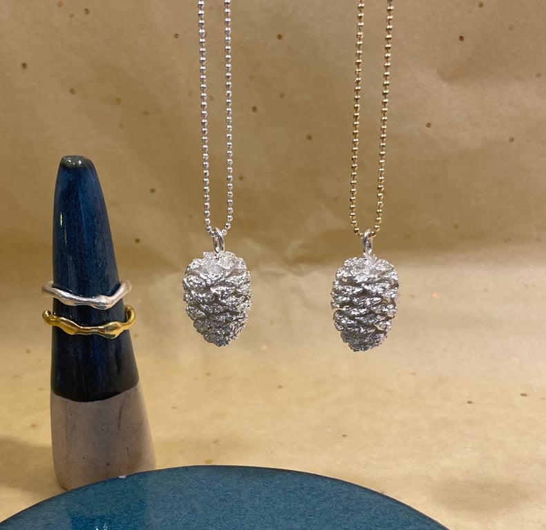 Unik ellekogle med kæde