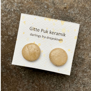 Øreringe - camel  – produktbillede