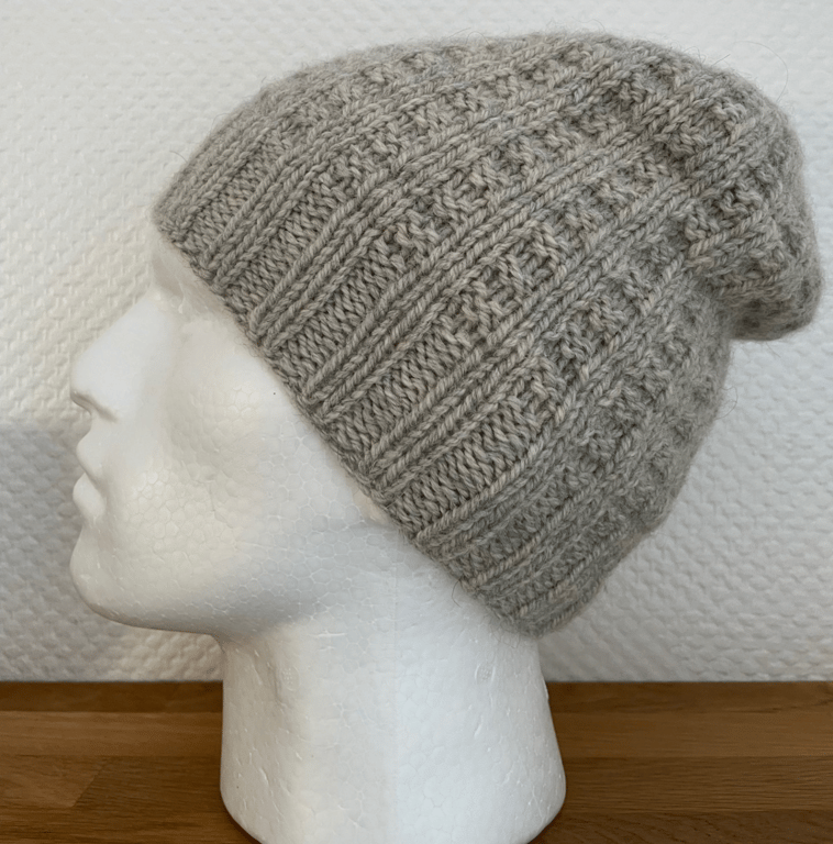 Printet opskrift: Herrelækker Hue STRUKTUR  (voksen) billede 2