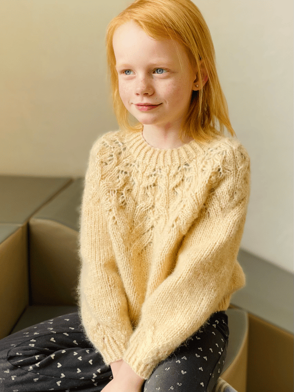 Shiroi Sweater Kids - Strikkeopskrift (dansk PDF) billede 7